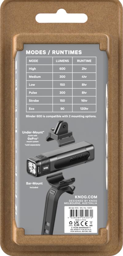 Knog Scheinwerfer Blinder 600 schwarz  Produktbild 9